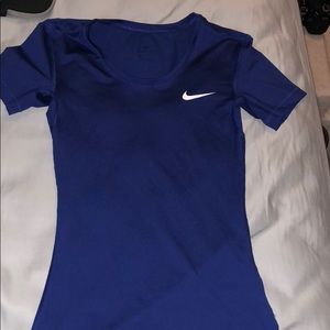 Blue Nike Dri-fit shirt